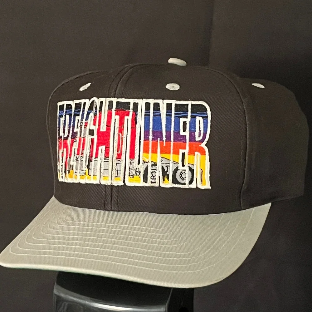 Vintage Freightliner Truck Snapback Hat Tonkin Inc Black Gray Semi Trucker Cap